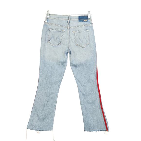 Mother Superior Womens Insider Crop Step Fray Jeans Size 25 Thanks Again Racer - Picture 4 of 16